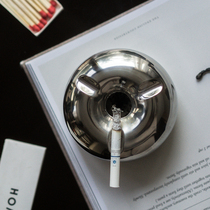 (Moon Residents) Lunar Mission Lunar Light Silver Stainless Steel Ashtrays Metal Boyfriend Gifts Easy To Clean