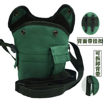 Kettle running bag fans Green Cross-bag color vintage bottle protective cover outdoor mountaineering Dew camping equipment