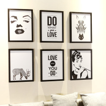 Nordic style 6 16-inch photo frame combination photo wall frame wall sofa background wall living room dining room study promotion