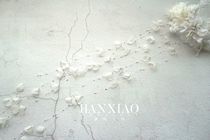 HTS031 bridal veil flower curtain bridal headdress multi-flower fabric combination Xiansen girl