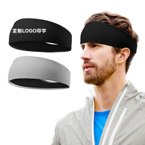 Widened headgear sports running marathon sweat belt gym hair belt sweat belt custom logo printing word