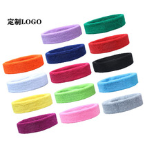 Custom sports towel headband sweat-absorbing sweat-proof hair band fitness yoga basketball running headband can be embroidered logo