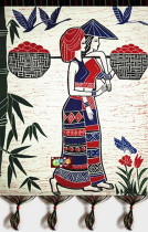 Preferential printing and dyeing paintings Ethnic double-layer thickening printing and dyeing wall hangings Home decoration Decoration decoration Go to market