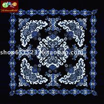 Batik tablecloth Miao nationality batik batik painting wall hanging tablecloth square tablecloth Miao pattern 115*115CM