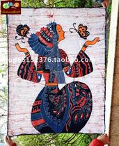 Special Batik Dyeing Painting Guizhou Miao Batik Ethnic Features Decoration Wall-mounted Decoration 110 * 90CM