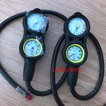 Diving triple meter imported instrument Taiwanese diving pressure gauge depth meter direction meter two continuous meter pressure