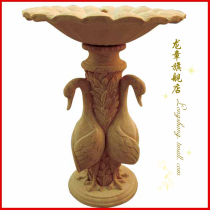 Sandstone sculpture garden landscape decoration running water wall imitation stone fountain waterscape home furnishings-Swan Fountain
