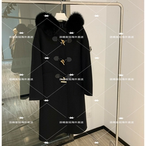 France 20 winter New French retro fox fur hooded temperament wool double-sided coat coat women