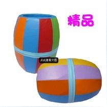 Childrens software climbing barrel drill hole big roller rainbow tube parent-child Garden teaching aid training device