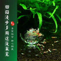 Pastoral walk multifunctional spinach cage feeding cage feeder shelter crystal shrimp ornamental shrimp landscape shelter
