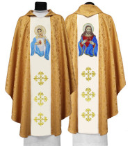  Polish imported tooling uniform Priest sacrificial cloak sacrificial clothing Golden Sacred Heart pattern