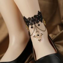 Amy Mi new retro court lace lace foot ring jewelry Mori cross Net red women sexy anklets