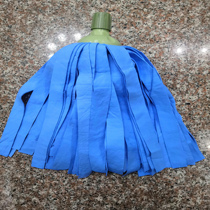 Deer leather suede household absorbent one drag net round head traditional chicken skin Fujia wooden floor mop replacement head