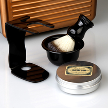 Value Set Shaving Brush Shaving Foam Brush Shaving Soap Shaving Cream Black Non-slip handle Sterile Rayon
