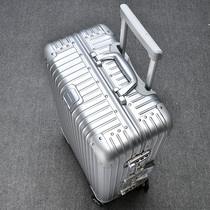 All-aluminum magnesium alloy luggage universal wheel ins Net Red new trolley case Female Male 20 24 inch suitcase hard case
