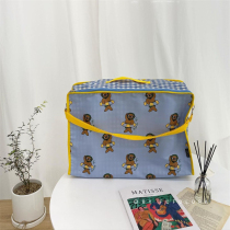 Korea ins kindergarten quilt storage bag cartoon quilt finishing bag large capacity waterproof packing duffel bag