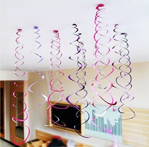 5-1 Labor Day Decorative Birthday Jewels Shop Opening event atmosphere Scene Placement Ceiling Colored with strips of laps