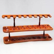 LUBINSKI LUBINSKI pipe holder 18-seat pipe holder High-end glossy solid wood pipe holder