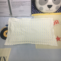 (Triangle) Pure Cotton Baby Pillow Baby Bed Bedding Newborns Full Cotton Pillowcase Pillow Core Removable