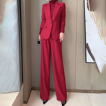 2021 new big brand wool suit suit host red temperament goddess fan high end suit Autumn Winter