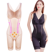 Beauty face meter with chest cushion free from wearing bra plastic body one-piece clothes postpartum closeted bunches leg plastic body shaped body shaping open crotch