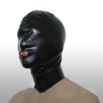 July special price mesh latex headgear suffocating full face latex mask honeycomb mesh men and women