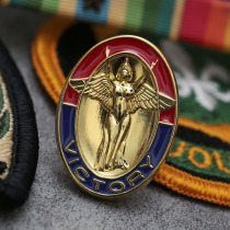 American Grand Red One Division Infantry Unit Team Recognition Chapter Troop Zhang Jun Fan Metal Badge Air Drop Badge US