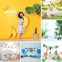 Babys birthday Birthday Photo Background Cloth for children Baby Baby cute Chaoboy shooting Photographic Photographic Background Paper