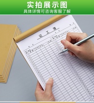 The work book has a date the worker's work registration book the attendance list the factory's unit records for 31 days.