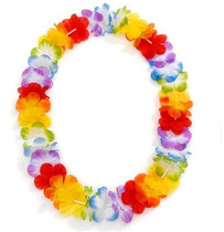 Hawaii colorful wreath Hawaii silk flower beach hula dance accessories Tricky wedding school games Chest ring neck ornament