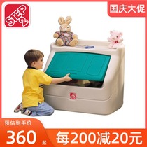 South Korea imported STEP2 childrens toy storage box finishing cabinet baby storage combination Toy Box large capacity