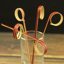 Wine art circle First time wine sign Bar cocktail decoration sign Creative scissors sign Fruit sign Snack bamboo sign