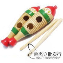 Environmental protection Orff music teaching aids fish frog scraper wooden fish childrens percussion instrument frog drum wooden frog barrel