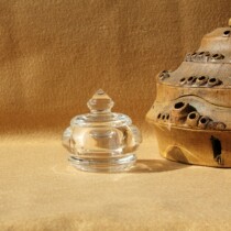 Nepal hand-carved pagoda super natural Brazilian white crystal stupa 3081-5*6-1