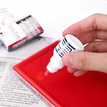 Delei 9879 photosensitive ink stamp engraving stamp table use ink ink 10ml red color bright