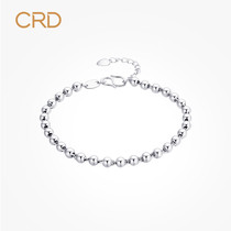 CRD CRD Pt950 Platinum Bracelet Female White gold Bracelet Bracelet Round bead chain Bracelet