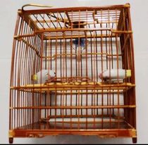 Embroidered eye bird cage fried bamboo flower door flower feet Bagua top embroidered eye tie string bright silk cage full match]