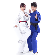 Factory direct judo suit for men and women standard competition judo suit children White Blue thick training suit