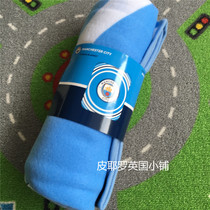 Manchester Citys official genuine football souvenir team emblem flannel blanket air-conditioning blanket nap blanket domestic spot