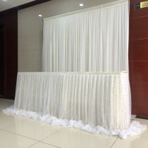 New dessert table skirt table dress table cloth wedding sign to the stage ceremony Taib birthday arrangement starry sky dress