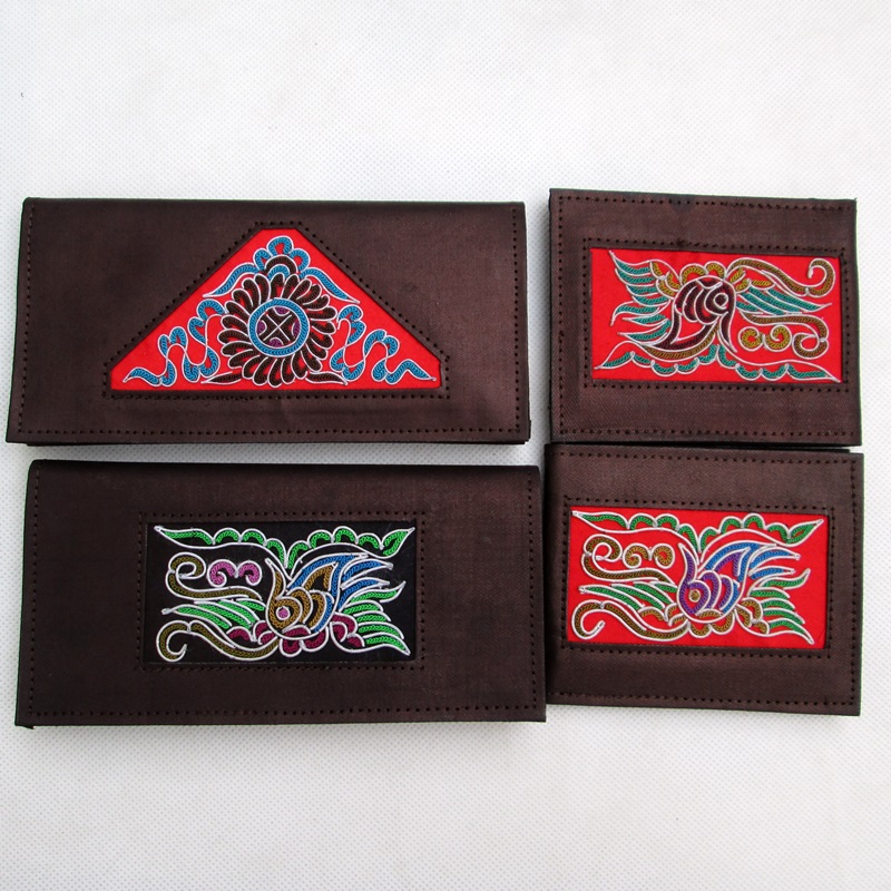Cultural heritage horsetail embroidery wallet hand embroidery tiger brand qm2