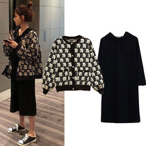 Japan pregnant women autumn dress 2021 New Net Red fashion set autumn winter sweater loose size maternity