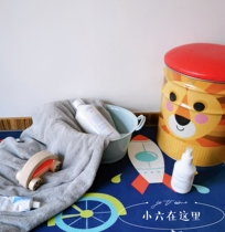 French vilac baby cartoon metal storage bucket stool childrens room multi-purpose decorative cartoon storage box