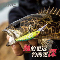 DNESHAD Deep Diving Stench 50F Small Mino Mandarin Fish Bass micro-matter floating water long tongue plate anti-hanging Lube bait