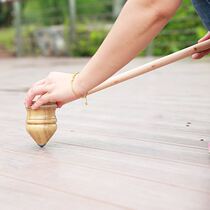 Play special top children pumping tops with whips old wood old wood old people Fitness Seniors Whip Rope Adulteo