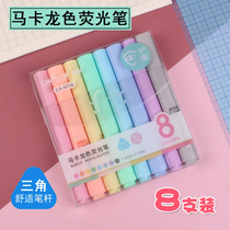 Time-out Macaron color highlighter CS-H716 triangle pen eye protection mark key marker for students