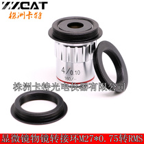 M27 turn RMS objective lens adapter ring Olympus objective lens turning Zeiss microscope M27-RMS