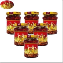 Ye Flammulina velutipes 155g * 6 bottles of ready-to-eat cold rice cans with spicy flavor casual snacks