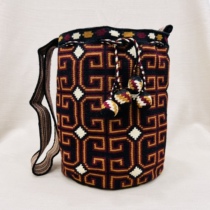 SusuWayuu Columbia Handwoven Womens Single Shoulder Strap Egg Drawstring Messenger Large Bucket Bag 52