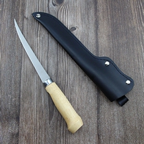 Cut fish knife Cut sashimi special knife Fish raw knife Wooden handle fish knife Scabbard boning blade Fish knife Fish knife Kill fish knife